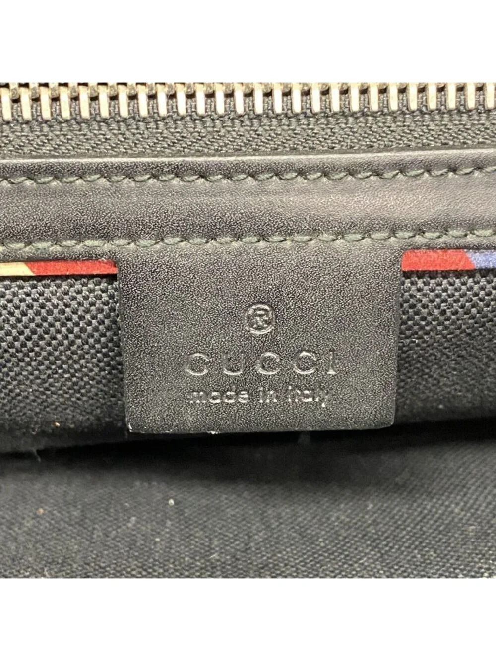 Gucci Shoulder Bag GG Supreme Black Silver